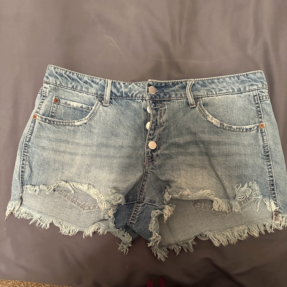 Rue21 Light Blue Distressed Jean Shorts